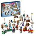 Produktbild: LEGO 76418 Harry Potter Adventskalender 2023, Weihnachtskalender mit 24 Geschenken inkl. 18 Hogsmeade Mini-Modelle und 6 Minifiguren wie Hermine Granger und Draco Malfoy, Spielzeug zu Weihnachten