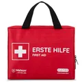 Produktbild: Erste Hilfe Set gefüllt mit Sofort-Kältekompressen, Rettungsdecke und Pflastersortiment/Erste Hilfe Tasche für Zuhause, Auto, Outdoor, Wandern und Reisen - Notfallset für Unterwegs