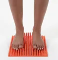 Produktbild: Bene Feet mat 2x Fußmassagematten orange Fußreflexzonen Gymnastik Reha Fitness
