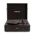 Produktbild: CREATE/Record Player Retro/Tragbarer Koffer-Plattenspieler in Schwarz/Mit Bluetooth USB, SD, MicroSD und Mp3, Retro-Stil