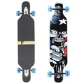 Produktbild: Flex2 bis 84kg - Camber Longboard (Flex2 bis 84kg, Amerika LED - Ahornholz)