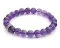 Produktbild: LAVISA Edelstein Armband - Echte Naturstein Perlen | Kristalle, Heilsteine | Onesize Unisex (Amethyst 8mm)