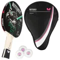 Produktbild: Butterfly Tischtennisschläger 1x Timo Boll SG11 + Drive Case 1 + Bälle, Tischtennis Schläger Set Tischtennisset Table Tennis Bat Racket