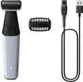 Produktbild: Philips BODYGROOM Series 3000 BG3007/01 Wasserfester Trimmer für Körper und Intimbereich, Nass & Trocken, Keine Wartung - ölungsfrei, Keine Wartung – muss nicht geölt werden, Akku, Schwarz, Grau