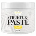 Produktbild: Creative Deco Strukturpaste Glatt 1 kg | Weiße Spachtelmasse für Acrylmalerei | Modellierpaste für Kunstprojekte, Acrylfarbe, DIY, 3D-Effekte, Texturen | Einfach mit Palettenmesser aufzutragen