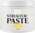Produktbild: Creative Deco Malpaste Strukturpaste 1 kg Weiße Spachtelmasse für Acrylmalerei Modellierpaste