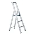 Produktbild: Zarges gebördelte Stehleiter Saferstep S eloxiert 4 Stufen Stufenstehleiter
