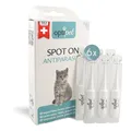 Produktbild: OptiPet Spot On Pipetten für Katzen 6x1ml - Hochwirksame Tropfen gegen Milben, Flöhe, Zecken & Läuse - Parasiten Abwehr Schutz bis zu 24 Wochen - Flohschutz, Zeckenschutz, Zeckenmittel für Katzen