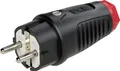 Produktbild: PCE 0511-sr Schutzkontaktstecker Gummi, Thermoplast 250V Schwarz, Rot IP54