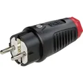 Produktbild: PCE 0511-sr Schutzkontaktstecker Gummi, Thermoplast  250 V Schwarz, Rot IP54