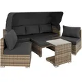 Produktbild: Rattan Lounge mit Aluminiumgestell San Marino Gartenlounge natur B-Ware