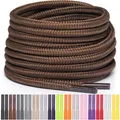 Produktbild: Miscly Schnürsenkel Rund Reißfest für Sportschuhe, Sneaker und Stiefel, Ø 4 mm (160 cm, Braun)