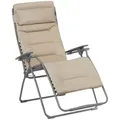 Produktbild: Lafuma Mobilier Garten-Relaxsessel, Mokka, Kunststoff, Füllung: Komfortschaum, 76x123x97 cm, klappbar, wetterbeständig, UV-beständig, Bezug abnehmbar, abwischbar, Nackenkissen ergonomische Rückenlehne, Gartenmöbel, Gartenstühle