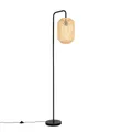 Produktbild: Qazqa Stehlampe Yvonne, ohne Leuchtmittel, Warmweiß, QAZQA Stehlampe, e27, Naturel, Bamboo, Orientalisch