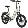 Produktbild: DERUIZ E-Bike 20 Zoll – 250W Motor, 48V 10Ah Akku, hydraulische Scheibenbremsen, SHIMANO 8-Gang, Aluminiumrahmen,Beige City Elektrofahrrad - Beige