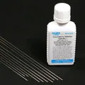 Produktbild: 10 Stangen Silberhartlot 1mm x 500mm + Flussmittel Silberlot 50ml Set L-Ag55Sn