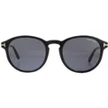 Produktbild: Tom Ford Lunettes De Soleil Dante FT0834 01A Fumée Gris Noir Brillant
