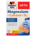 Produktbild: DOPPELHERZ Magnesium+Calcium+D3 Tabletten, 120 St PZN 16824542