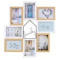 Produktbild: Bilderrahmen 46x51cm 8 Fotos 10x15 Family Natur Weiß Fotorahmen Fotocollage