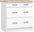 Produktbild: AKORD Furniture Factory KS0POLIBIA3S015, Weiß, 16 mm, 3 Schublade(n), 460 mm, 800 mm, 850 mm