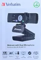 Produktbild: Verbatim Ultra HD 4K Autofocus Webcam mit Mikrofon Video-Anrufen 120 Blickwinkel