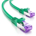 Produktbild: deleyCON 1m RJ45 Patchkabel mit CAT7 Rohkabel LAN DSL Netzwerkkabel S/FTP grün