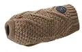 Produktbild: HUNTER Hundepullover MALMÖ, Farbe: beige, klassisches Zopfstrick-Muster, wärmend & bequem, elastisch für optimalen Sitz, reflektierend für mehr Sichtbarkeit, waschbar bei 30°C, Größe: 40