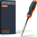 Produktbild: Stechbeitel 12mm - Profi Stemmeisen mit 25° Keilwinkel - Perfekt geschliffen ...