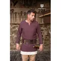 Produktbild: Burgschneider Wikinger-Kostüm Wikinger Fischgrät Tunika Tyr Bordeaux/Grau XXXL grau|rot XXXL | XXXL