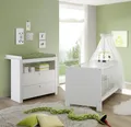 Produktbild: trendteam 3-teiliges Babyzimmer weiß - Kinderzimmer / Babyzimmer - Olivia