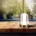 Produktbild: Gold Rechargeable Table Lamps - French - IP20 - 1W - 55 Lumen - 3IN1