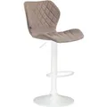 Produktbild: CLP Barhocker Cork Stoff Taupe/Weiß