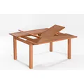 Produktbild: Merxx Gartentisch Ausziehtisch eckig,100 (150) x 150 cm, Eukalyptusholz
