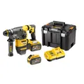 Produktbild: DeWalt DCH333X2-QW Akku-Kombihammer SDS-plus, 54 Volt, inkl. 2 Stk. Akkus, System-Schnellladegerät u. T STAK-Box