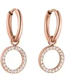 Produktbild: Purelei Closed Glow Ohrringe (Roségold) – Damenohrringe aus langlebigem Edelstahl – Wasserfeste Ohrringe Damen – 1,4 cm Durchmesser – Modeschmuck für deinen individuellen Look