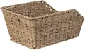 Produktbild: Basil Cento Fahrradkorb – Hinterrad – Rattan Look – wetterfest – Kunststoff – 47×47×22 cm – Seagrass