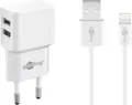 Produktbild: goobay 44979 goobay Ladekabel mit Adapter weiß