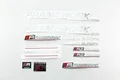 Produktbild: Fahrrad DEKOR Satz Aufkleber Rahmen Frame Decal Sticker Framework Silber rot
