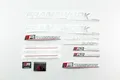 Produktbild: Fahrrad DEKOR Satz Aufkleber Rahmen frame Decal Sticker Framework silber rot