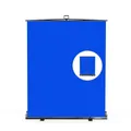 Produktbild: 【Einfacher Aufbau】 RAUBAY 152x210cm zusammenklappbarer Blau Hintergrund Blue Screen, tragbare ausziehbare Chroma-Key-Platte, Fotohintergrund mit Ständer für Videokonferenzen, Fotostudios, Streaming