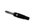 Produktbild: Goobay Rundstecker 10x Labor-Bananen-Stecker schwarz mit Querloch