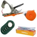 Produktbild: Bandzange Bindezange Bindemaschine Inklusive 10000 Heftklammern Und 5er Set Kunststoffband Rollen Wein Obst Garten Befestigung - Fuxtec