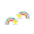 Produktbild: Scout Ohrstecker aus 925 Sterling Silber rhodiniert Regenborgen bunt emailliert