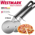 Produktbild: 2Westmark Pizza-Roller Pizzaschneider Pizzaroller Edelstahl Pizzamesser Pizzarad
