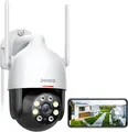Produktbild: DEKCO 2K Überwachungskamera Aussen WLAN, 350°/90° 1 Stück (1er Pack) 