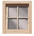 Produktbild: Karibu Fenster Gartenhaus Fenster Echtglas Dreh-/Kippfenster Naturbelassen, (1 Stück), aus nordischer Fichte