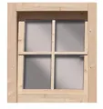 Produktbild: Karibu Gartenhaus Fenster Echtglas Dreh-/Kippfenster Naturbelassen