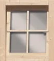 Produktbild: Karibu Dreh-/ Kippfenster für 28 mm Häuser und Carports 69 x 79 cm