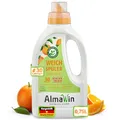 Produktbild: AlmaWin® Weichspüler mit Orangenblüten-Duft [750ml - 30 Ladungen] für kuschelweiche Wäsche - Veganer Weichspüler Bio kombinierbar mit allen Waschmitteln - Flüssiger Weichspüler Öko Softener