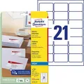 Produktbild: Zweckform Adressetiketten J8160-10, weiß, 63,5 x 38,1mm, auf A4, 210 Stück